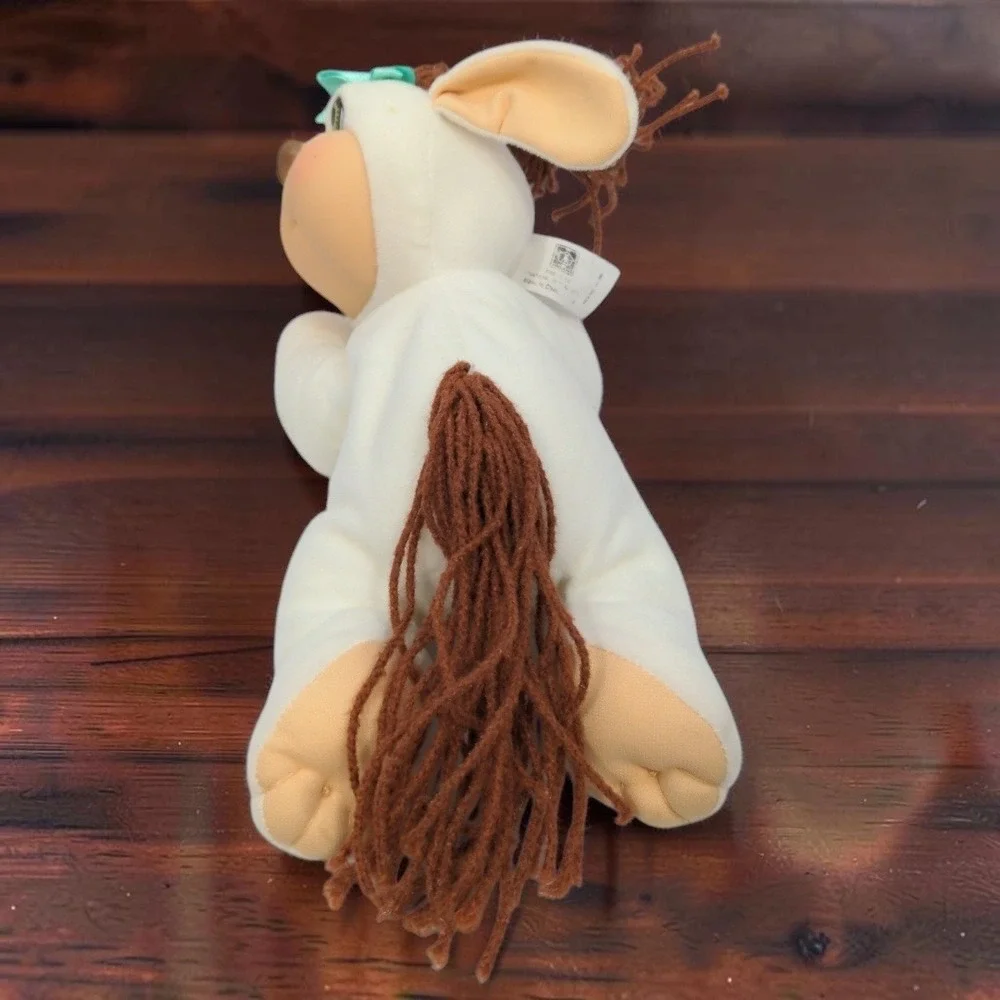 VTG 90's Hasbro Cabbage Patch Kids Crimp N Curl Pets Dog Plush 10